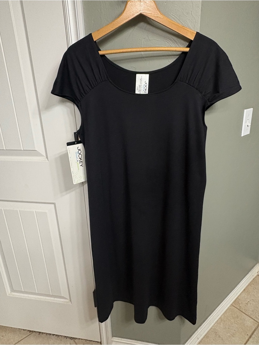 Jockey Women’s Black Scoop Neck Dress